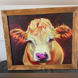 Beautiful painted cow art